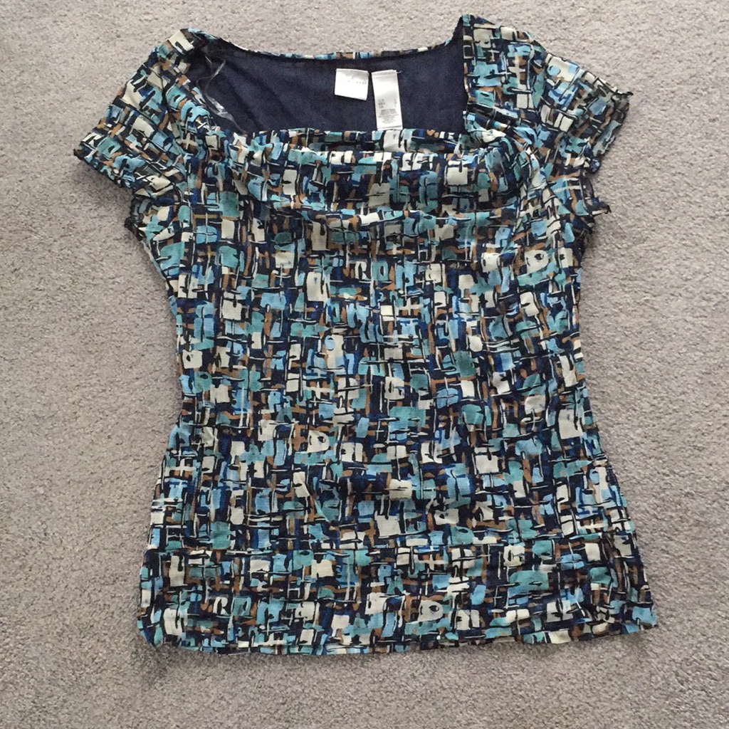 Blue Mosaic Blouse